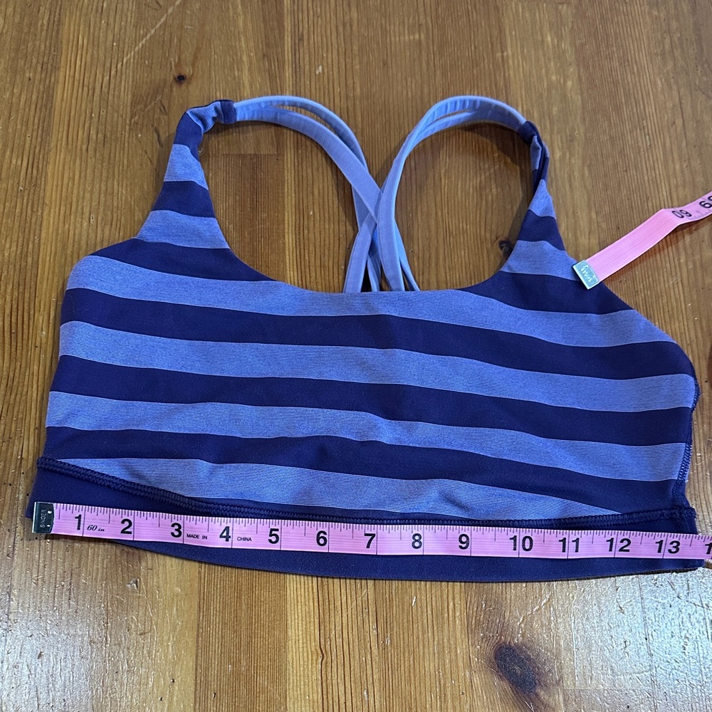 Lululemon Striped purple  Women's Sport  Top - Picture 7 of 8